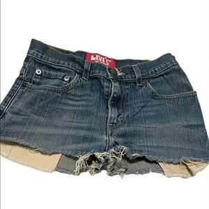 Levi’s 511 denim‎ shorts distressed blue size 27